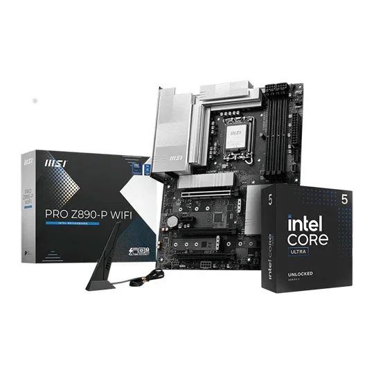 MSI PRO Z890-P WIFI 6E Intel LGA1851 DDR5 PCIe 5.0 5G LAN ATX Motherboard, image 1 of 1