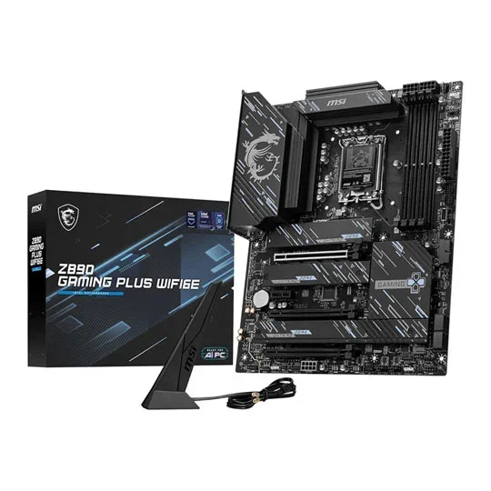 MSI Z890 GAMING PLUS WIFI6E LGA 1851 Z890 ATX Motherboard - DDR5, WIFI 6E, image 1 of 1