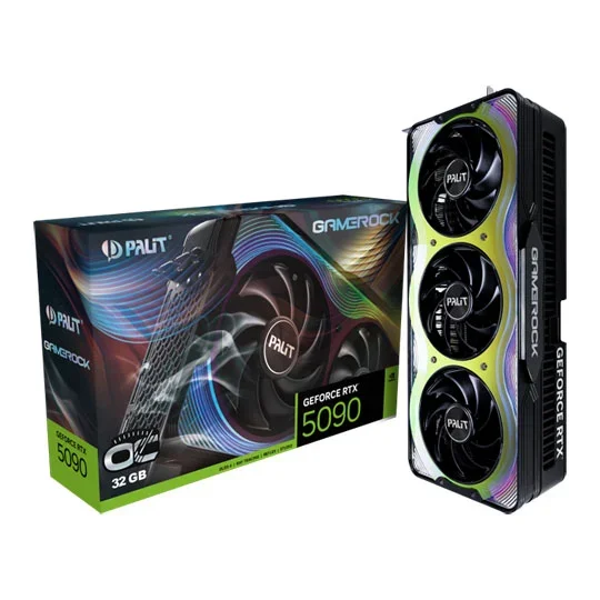 Palit GeForce RTX 5090 GameRock OC 32 GB GDDR7 Graphics Card - NE75090S19R5-GB2020G, image 1 of 1