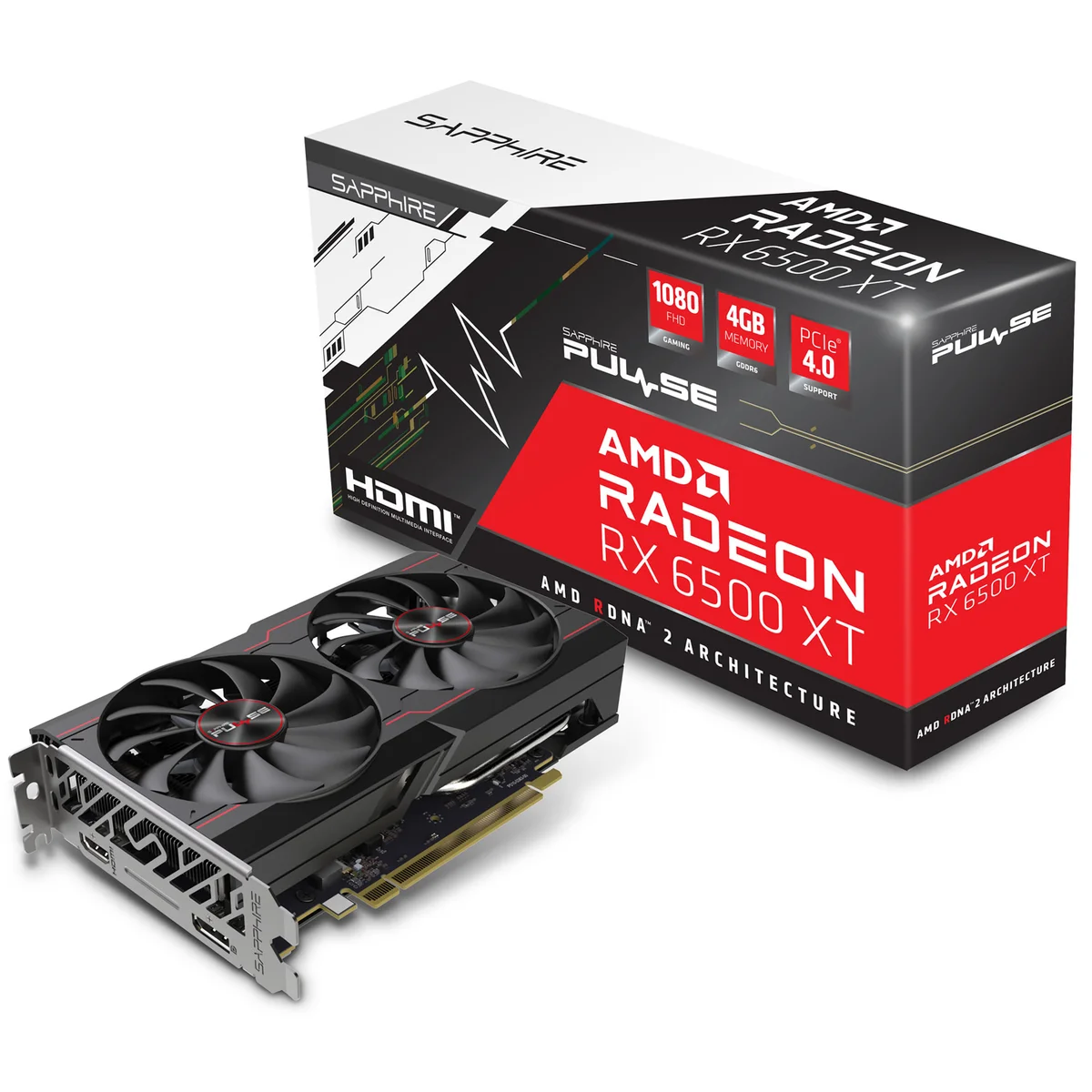 Sapphire Radeon RX 6500 XT PULSE, image 1 of 1
