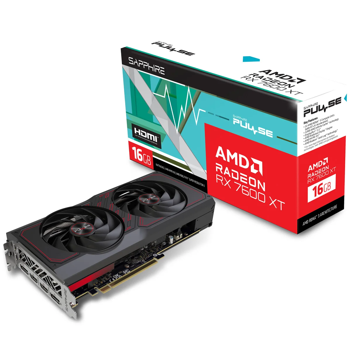 Sapphire Radeon RX 7600 XT PULSE, image 1 of 1