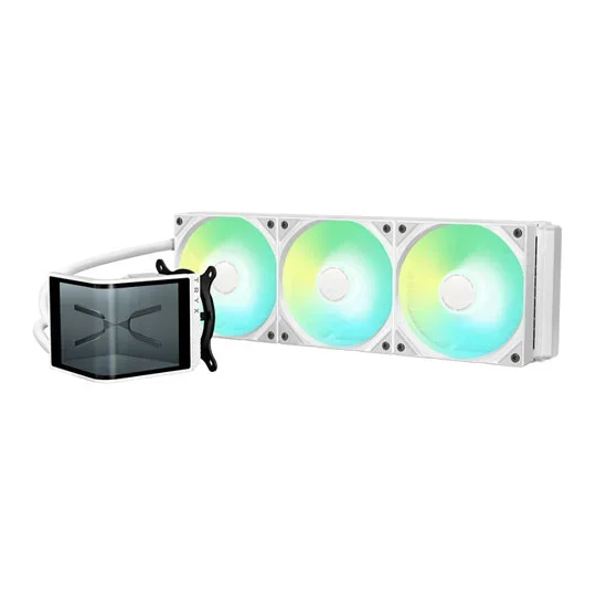 TRYX PANORAMA SE ARGB 360mm AiO Liquid CPU Cooler in White, image 1 of 1