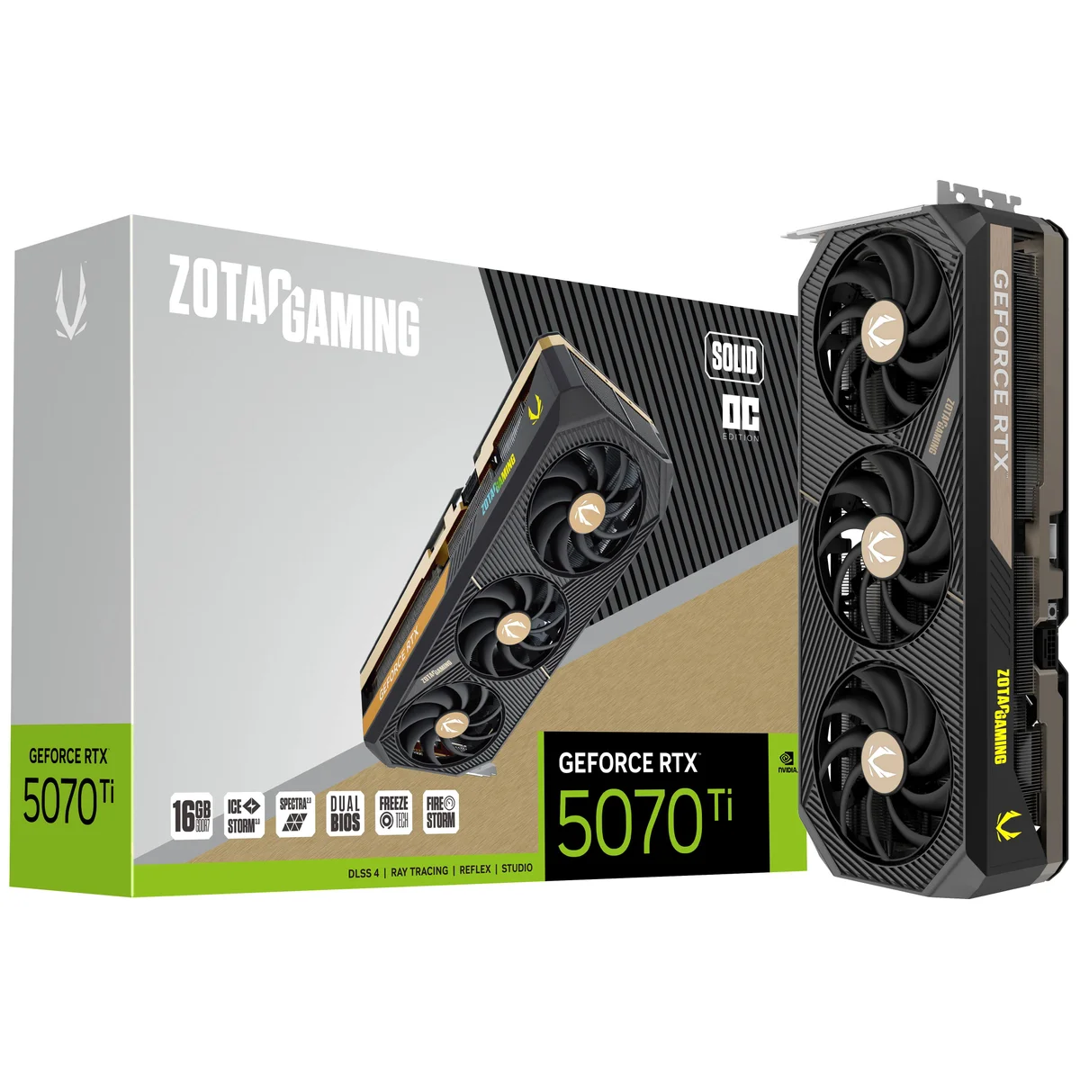 Zotac GeForce RTX 5070 Ti GAMING SOLID, image 1 of 1