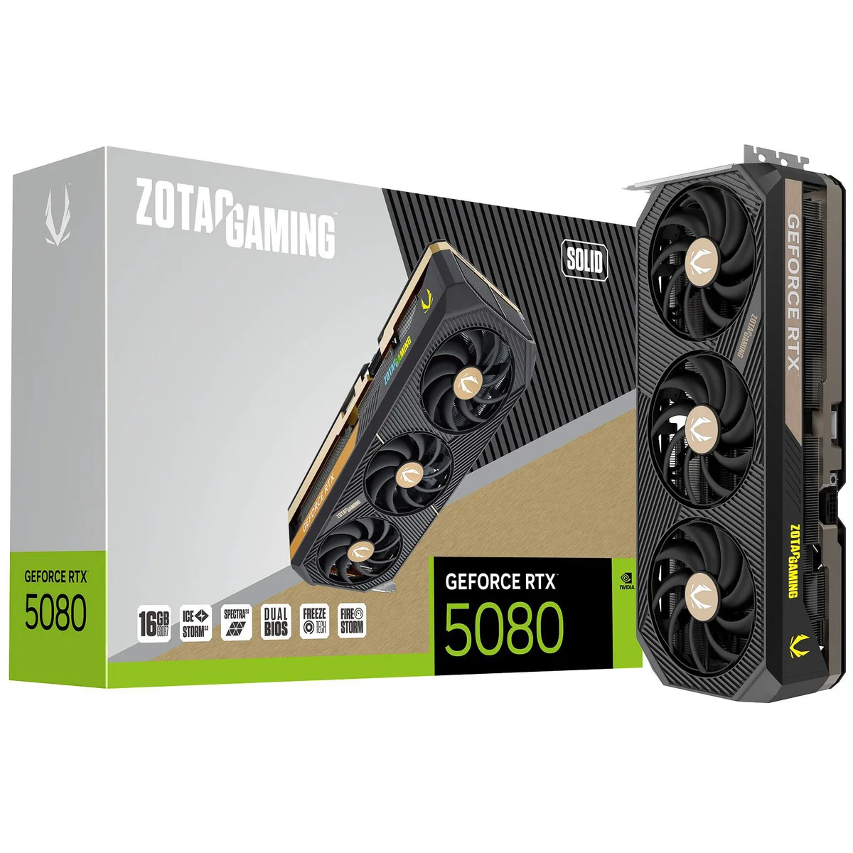 Zotac GeForce RTX 5080 GAMING SOLID, image 1 of 1