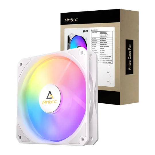 Antec P12R ARGB Reverse 120mm Reverse ARGB PWM Case Fan - Black, image 1 of 1
