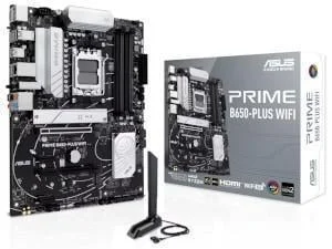 ASUS PRIME B650-PLUS Wifi AMD Ryzen AM5 DDR5 ATX Motherboard - 90MB1KP0-M0EAY0, image 1 of 1