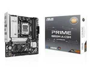 ASUS PRIME B850M-A-CSM AMD RYZEN DDR5 mATX Motherboard - Socket AM5 - 90MB1LQ0-M0EAYC, image 1 of 1
