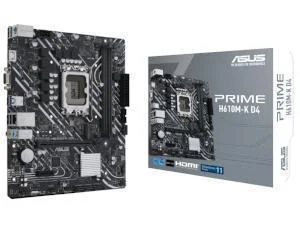 Asus PRIME H610M-K D4 Intel DDR4 Micro ATX Motherboard - LGA 1700, image 1 of 1