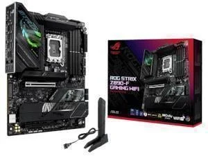 ASUS ROG STRIX Z890-F GAMING WIFI Intel DDR5 PCIE 5.0 LGA 1851 ATX Motherboard - 90MB1I40-M0EAY0, image 1 of 1