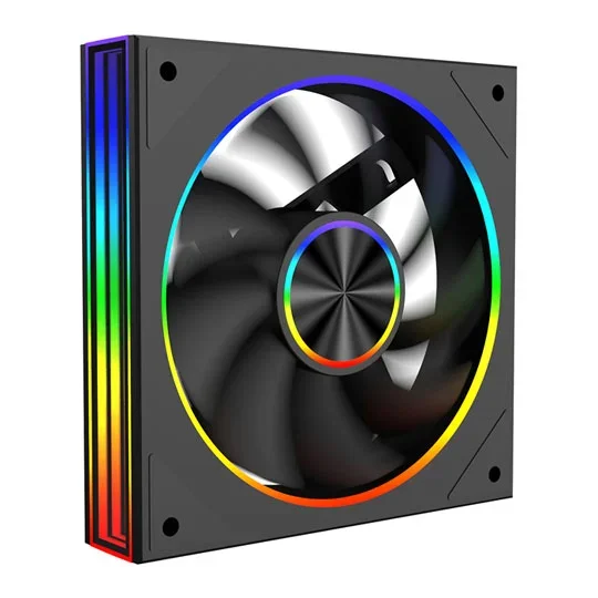 CiT Saturn 120mm ARGB Black PWM PC Cooling Fan, image 1 of 1