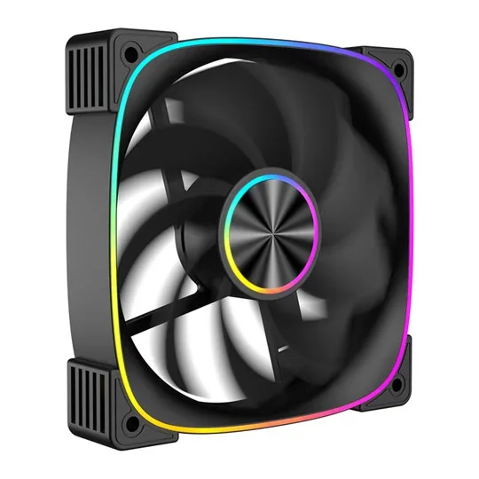 CiT Solar 120mm ARGB Black PWM Reverse Cooling Fan, image 1 of 1