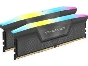 Corsair VENGEANCE RGB 32GB (2x16GB) DDR5 DRAM Up To 6000MT/s CL36 AMD EXPO & Intel XMP Memory Kit, image 1 of 1