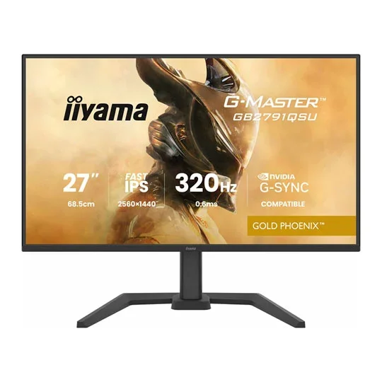 iiyama GB2791QSU-B1 27” QHD 320Hz FreeSync Premium HDR10 IPS Gaming Monitor, image 1 of 1