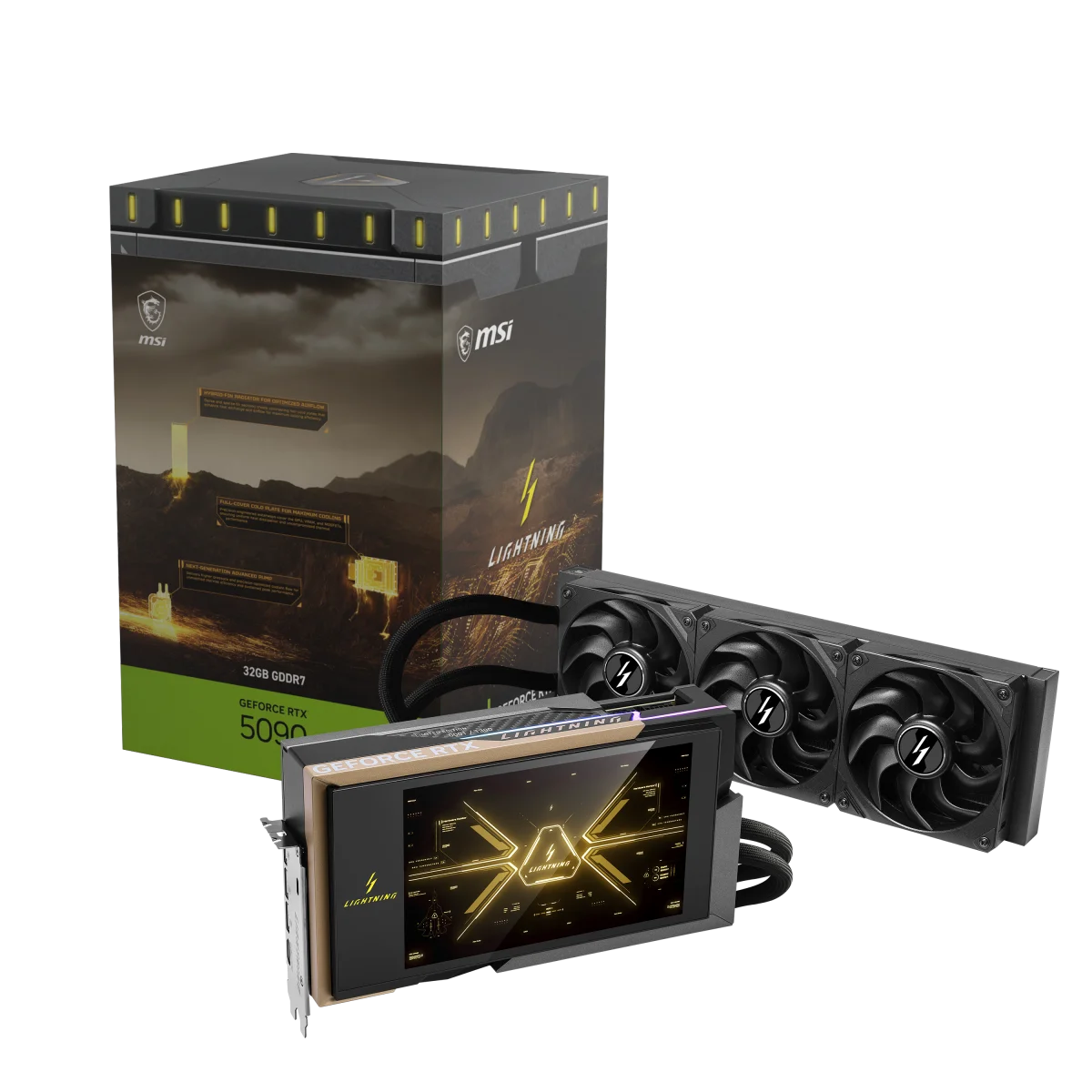 MSI GeForce RTX 5090 Lightning Z 32GB GDDR7 PCI-Express Graphics Card, image 1 of 1