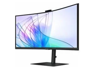 Samsung ViewFinity S6 S34C652VAU 34" Class Webcam UW-QHD Curved Screen LED Monitor - 21:9 - Black, image 1 of 1
