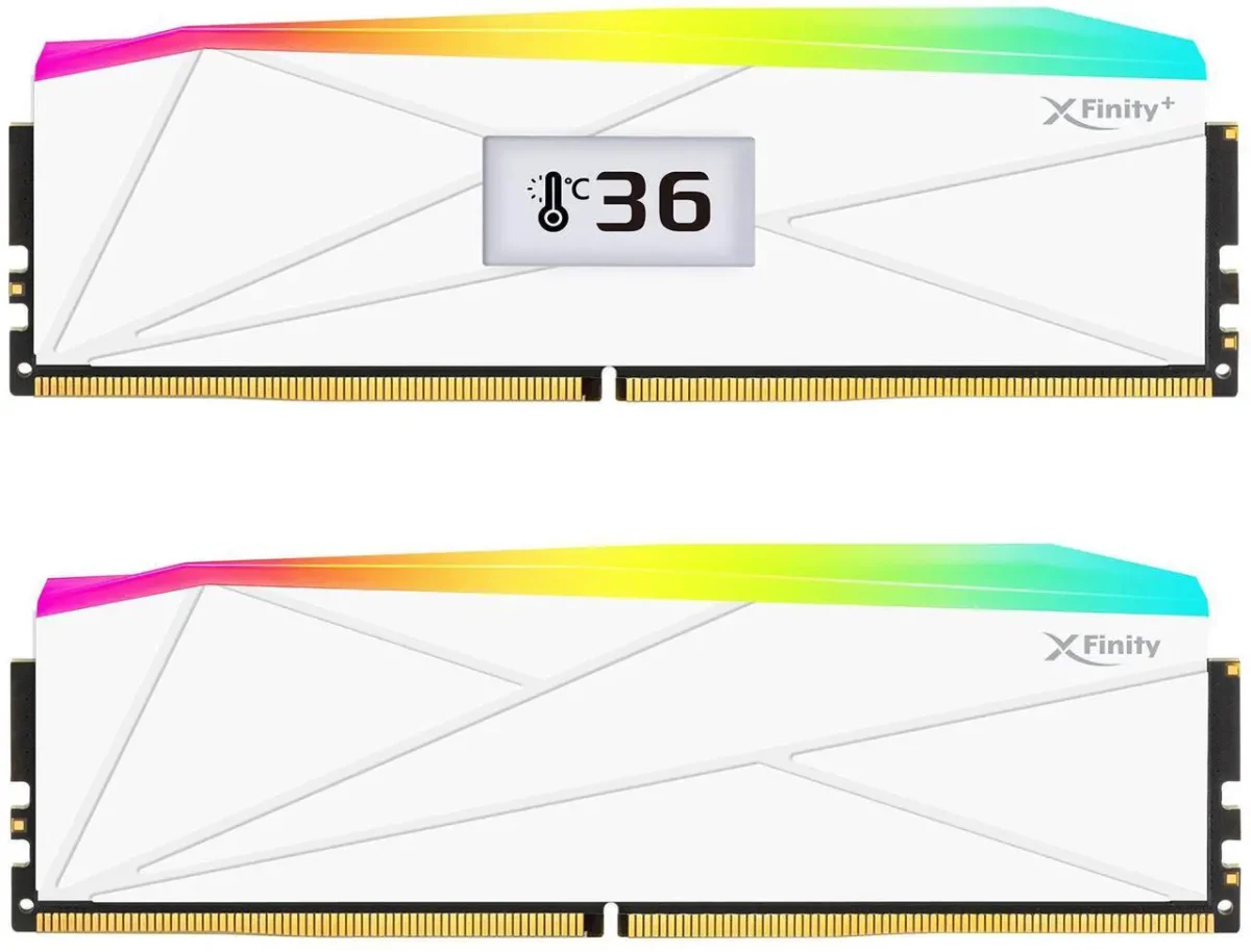 V-Color Manta XFinity+ aRGB 32GB (2x16GB) DDR5 C40 8000MHz Dual Channel Kit - White, image 1 of 1