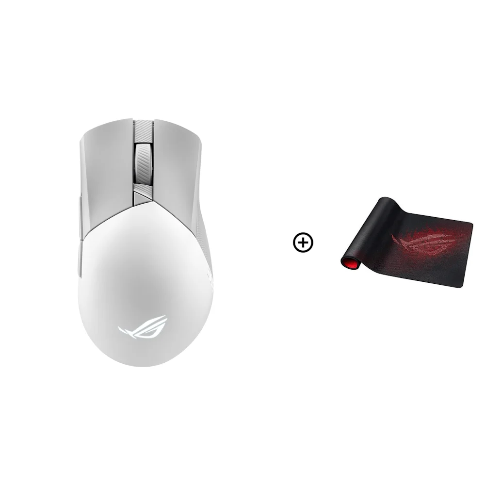 Asus ROG Gladius III Wireless Aimpoint Gaming Mouse - Moonlight White, image 1 of 1