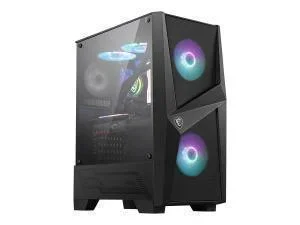 MSI MAG Forge 100R ARGB Tempered Glass Windowed ATX Mid Tower PC Gaming Case, image 1 of 1