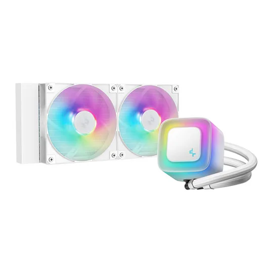 DeepCool 240mm LE240 WH V2 White AIO Intel/AMD CPU Liquid Cooler, image 1 of 1