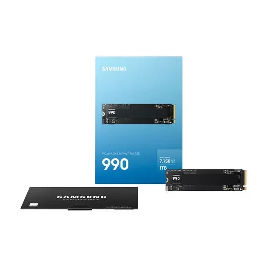 Samsung 990 1TB M.2 PCIe 4.0 NVMe SSD - MZ-V9V1T0BW, image 1 of 1