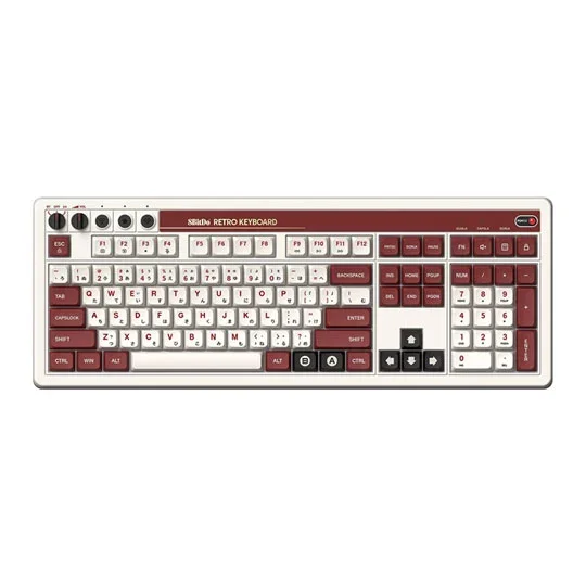 8BitDo Retro Mechanical Wireless Gaming Keyboard Fami Edition - ANSI US Layout, image 1 of 1