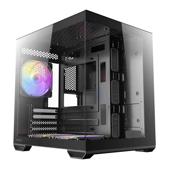 Antec CX60M ARGB Micro-ATX Mini Tower Tempered Glass Black PC Gaming Case, image 1 of 1