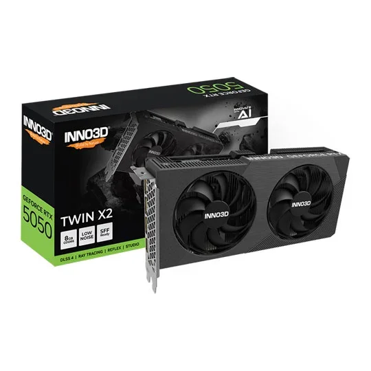 INNO3D NVIDIA GeForce RTX 5050 TWIN X2 8GB Blackwell Graphics Card, image 1 of 1