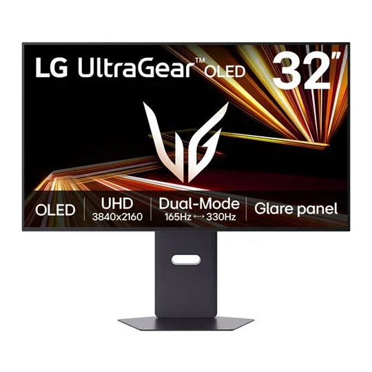 LG 32" 32GX850A-B 4K UHD 165Hz OLED FreeSync Premium Pro Gaming Monitor with Dual Mode, image 1 of 1