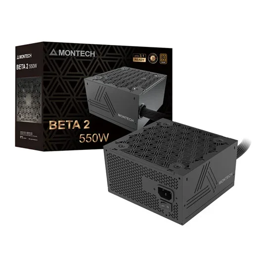 Montech BETA 2 550W 80+ Bronze PCIE 5.1 Wired Power Supply ATX3.1, image 1 of 1