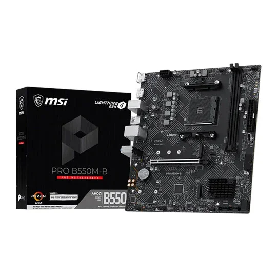 MSI PRO B550M-B AM4 B550 Micro-ATX Motherboard - DDR4, image 1 of 1