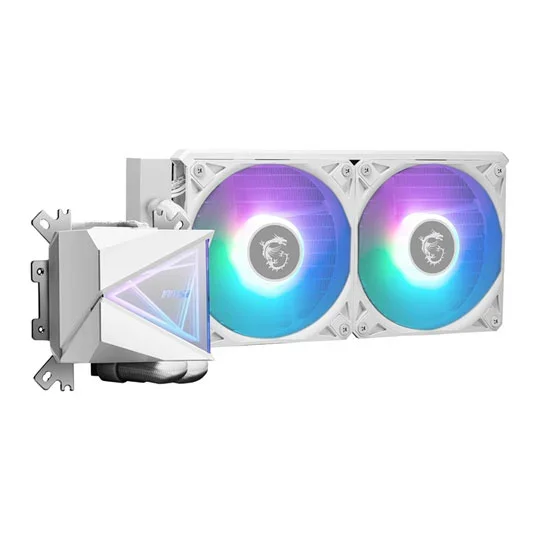 MSI MAG CORELIQUID I240 AIO INTEL AMD LIQUID COOLER - WHITE, image 1 of 1