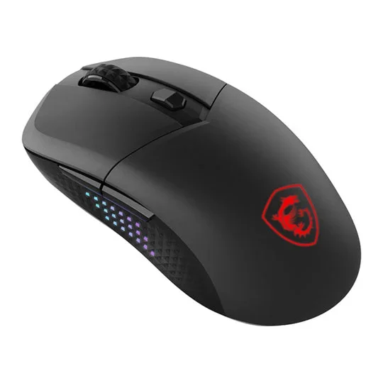 MSI Versa 300 Elite Wireless Black RGB Optical 26000dpi Gaming Mouse, image 1 of 1