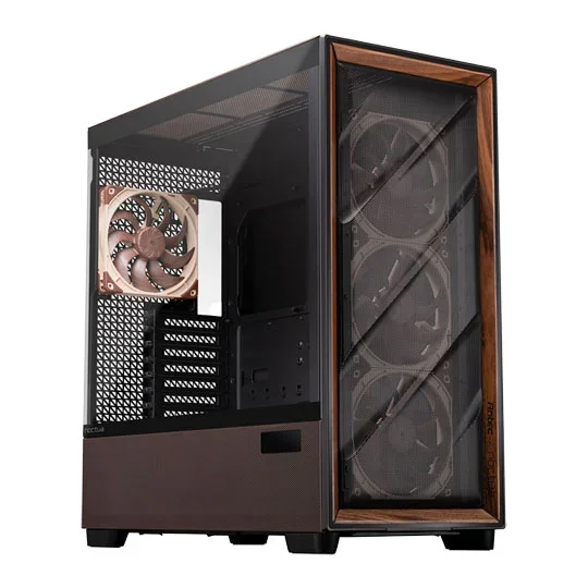 Antec Flux PRO Noctua Edition Full Tower Tempered Glass Brown / Wood PC Gaming Case, image 1 of 1