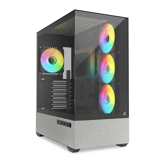 Sharkoon AK7 ARGB Black Mid Tower Case inc 4 x ARGB Fans, image 1 of 1