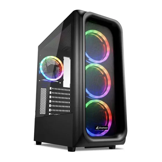 Sharkoon TK5M RGB Black Mid Tower Chassis, image 1 of 1