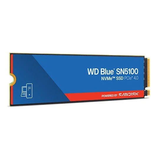 WD Blue SN5100 2TB M.2 PCIe 4.0 NVMe SSD/Solid State Drive, image 1 of 1