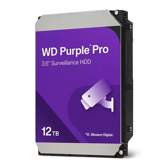 WD Purple Pro WD122PURP 12TB 3.5" SATA III 7200RPM CMR HDD / Hard Disk Drive, image 1 of 1