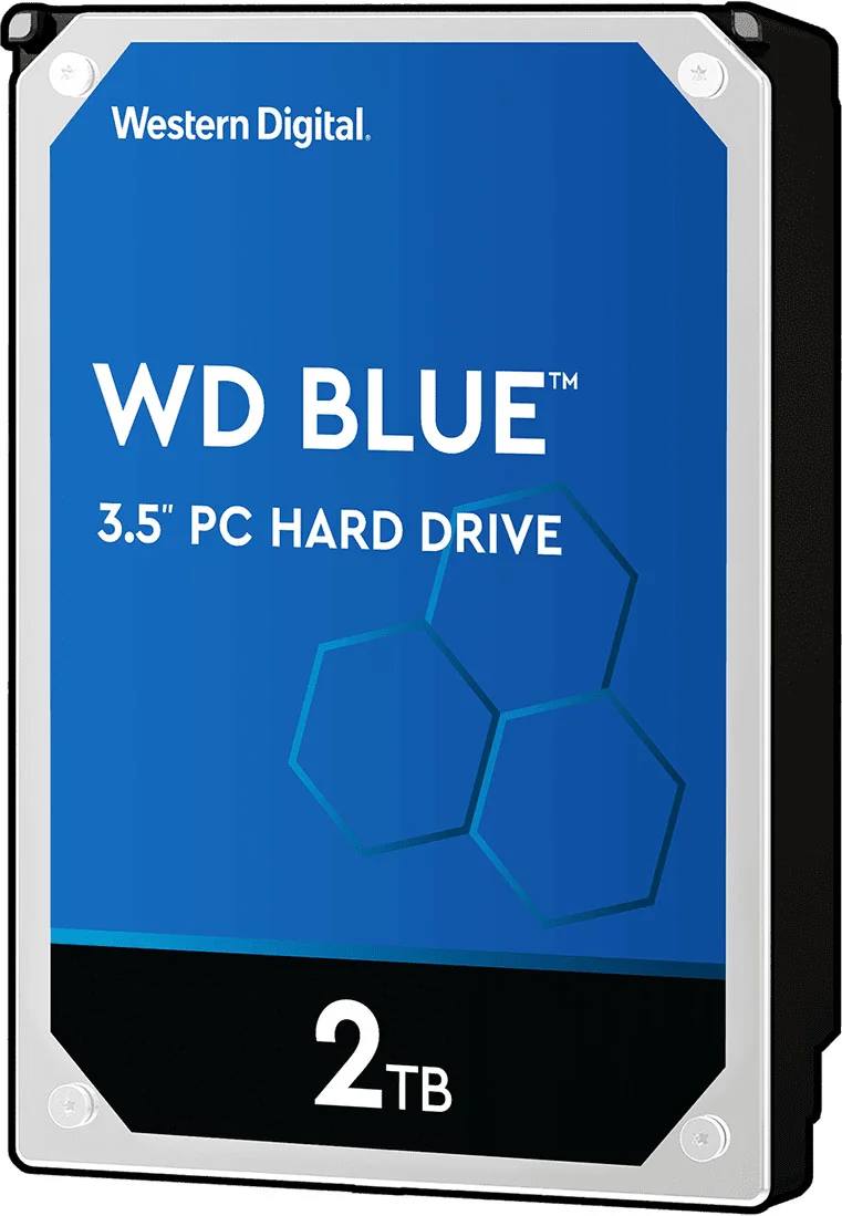WD Blue 2TB 3.5" SATA 3 HDD/Hard Drive 7200rpm, image 1 of 1
