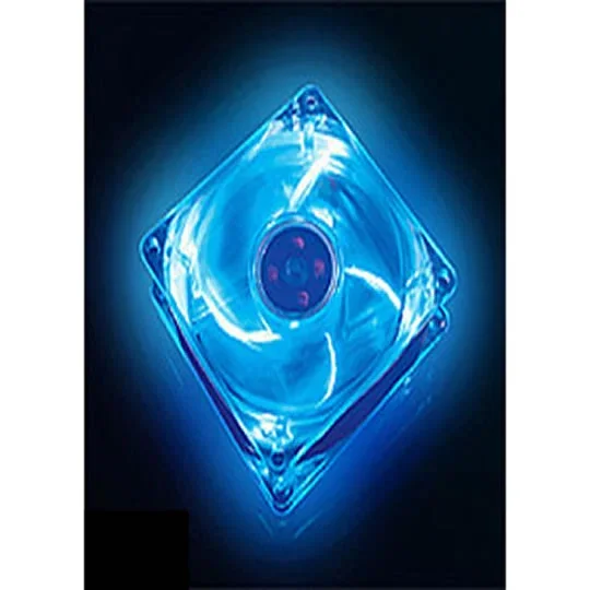 AKASA AK-170CB-4BLS Clear Crystal Blue LED Case Fan 80mm, image 1 of 1
