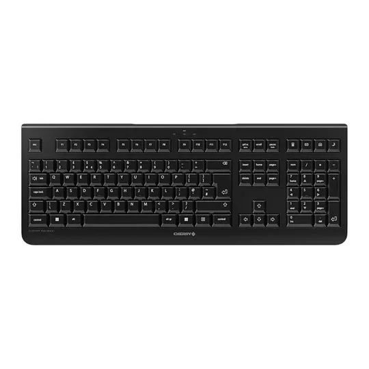 CHERRY KW 3000 Black Low-Noise Wireless Keyboard + FREE Wireless Mouse, image 1 of 1