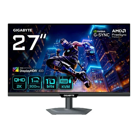 Gigabyte M27Q3 27" QHD 300Hz SS IPS G-Sync Compatible Gaming Monitor, image 1 of 1