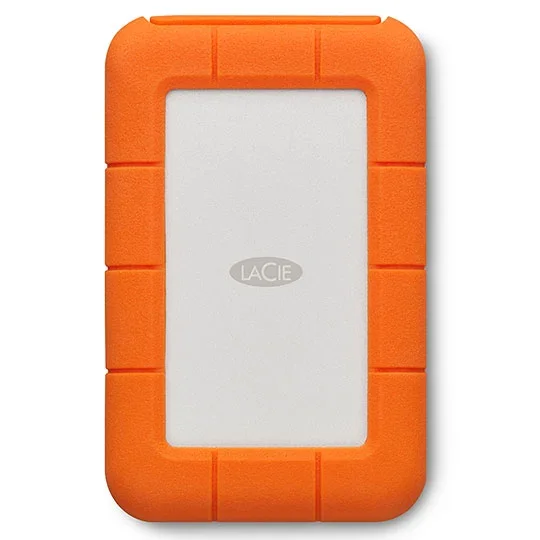 LaCie Rugged 2TB External Portable 2.5" Hard Drive/HDD - Orange/White, image 1 of 1