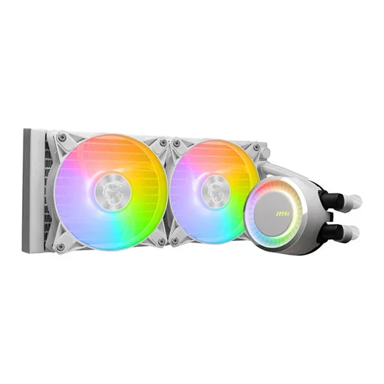 MSI MAG CoreLiquid E240 White 240mm AIO Liquid Cooler, image 1 of 1