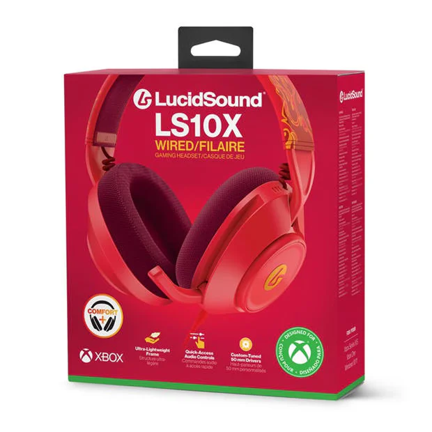 PowerA LucidSound LS10X Gen 2 Wired Gaming Headset for Xbox Series XS - Red Blaze, image 1 of 1