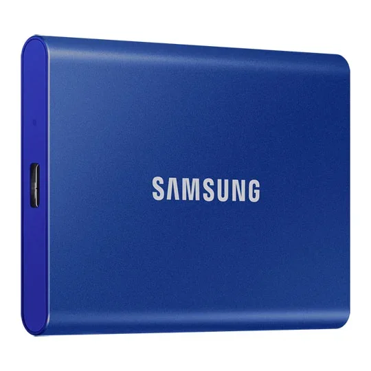 Samsung T7 Blue 2TB Portable External SSD USB-C/A Gen2, image 1 of 1
