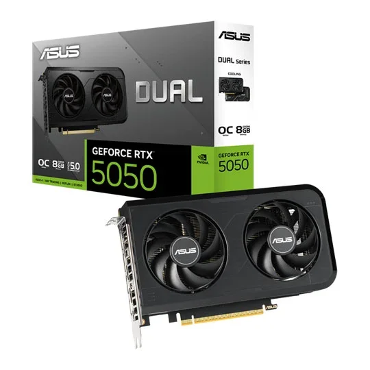 ASUS GeForce RTX 5050 8 GB Dual OC Edition Graphics Card - Black, image 1 of 1