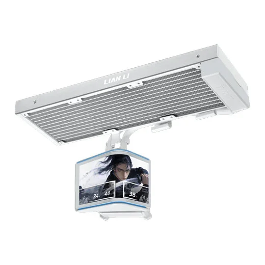 Lian Li HydroShift II OLED Curved 360 Fanless 360mm AIO Liquid Cooler - White, image 1 of 1