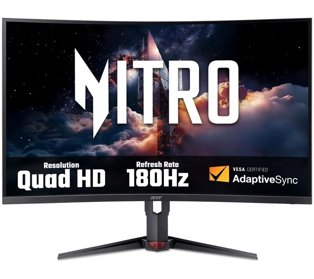 ACER Nitro XZ323QUP1 Quad HD 31.5" Curved VA LCD Gaming Monitor - Black, image 1 of 1