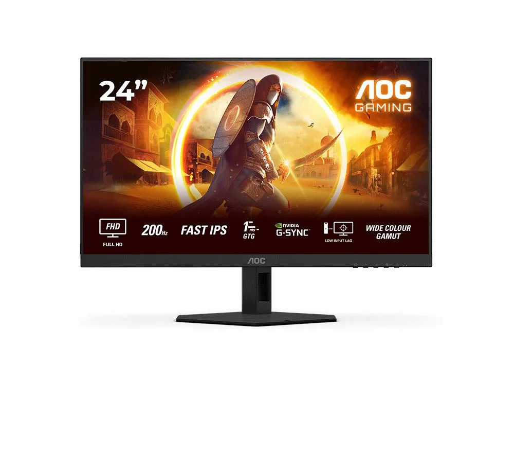 AOC 24G4HRE Full HD 24" IPS LCD Gaming Monitor - Black, image 1 of 1