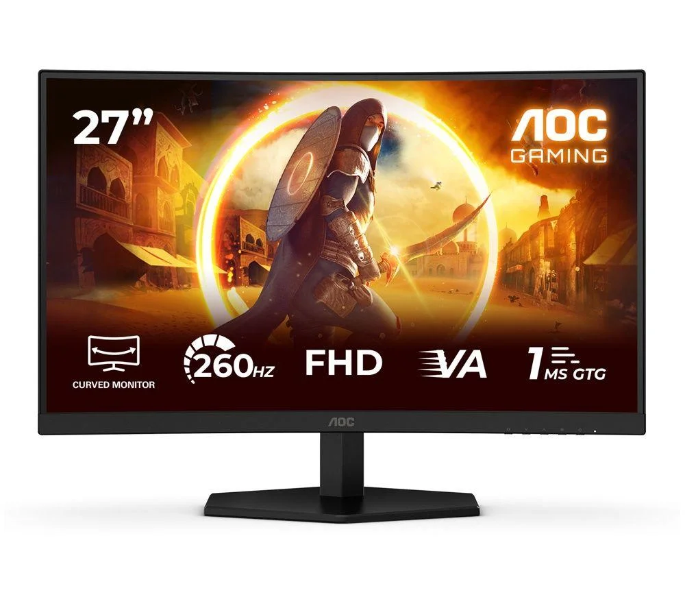 AOC C27G42ZE Full HD 27" Curved VA WLED Gaming Monitor - Black, image 1 of 1